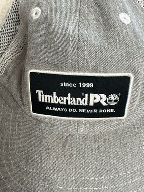 Timberland PRO Gray and Black Logo Mesh Back Hat